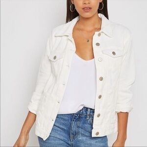 White Corduroy Jean jacket